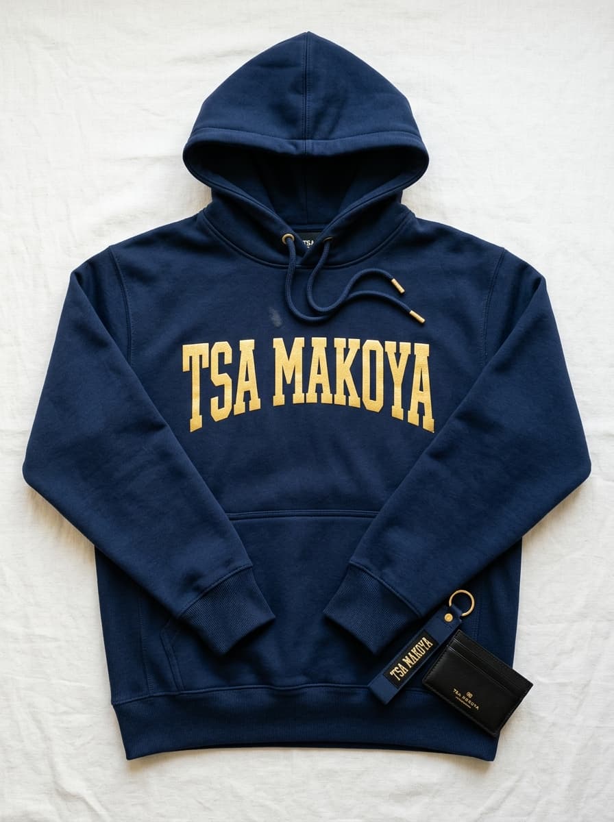 Premium Logo Hoodie - Deep Navy Blue