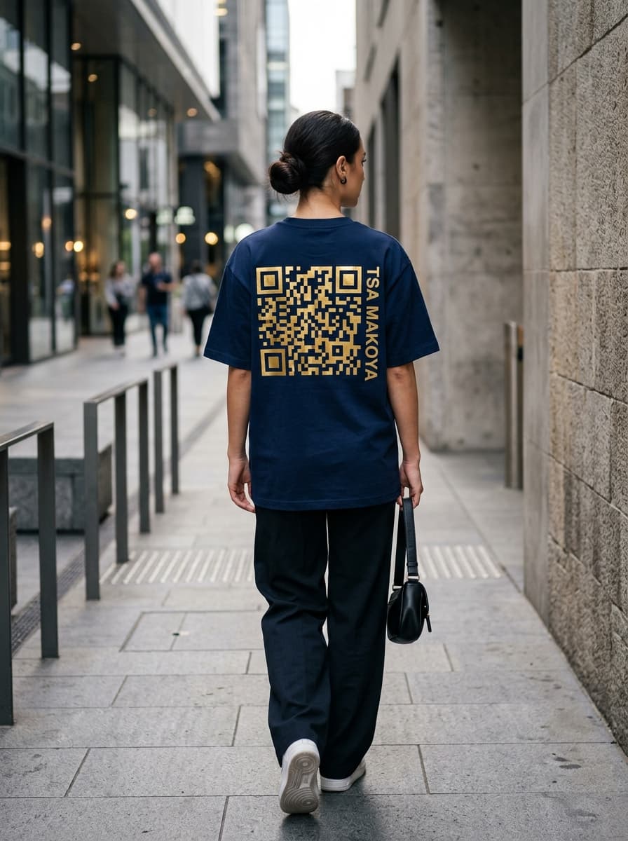 The Authenticated Back Tee - Deep Navy Blue
